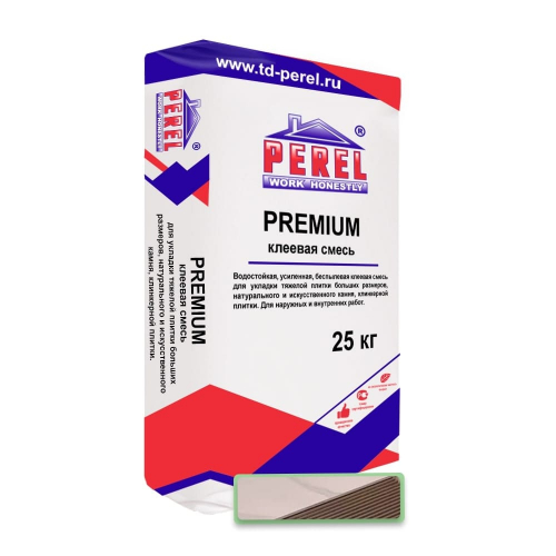 Клеевая смесь PEREL Premium серая 25 кг Зима