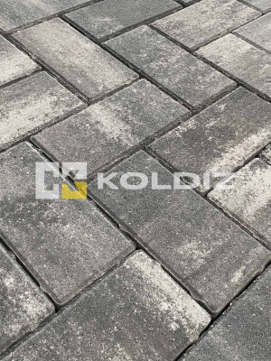 Брусчатка Колдиз Прямоугольник 200х100х60 Колор микс Оникс Черная
